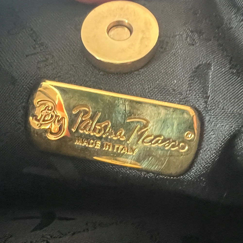 Paloma Picasso Black Convertible Shoulder/Crossbody Bag with Goldtone Details - Picture 6 of 9